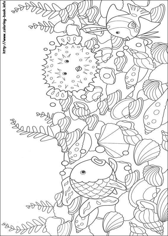 Rainbow Fish coloring picture